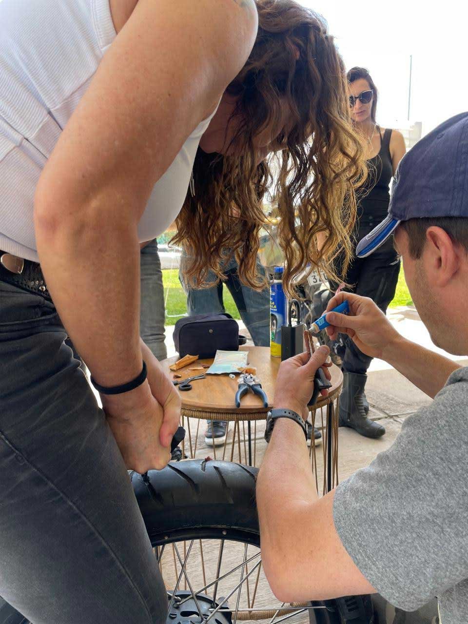 Reparación de neumáticos de motos